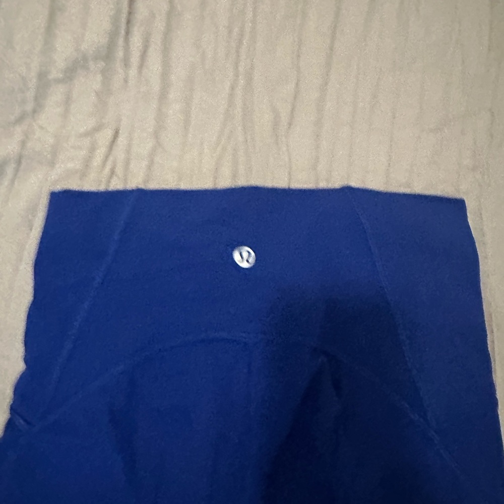 lululemon blue leggings mesh back panel - Picture 2 of 3